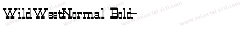 WildWest-Normal Bold字体转换